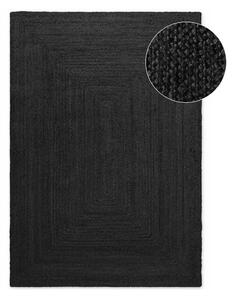 Tappeto nero in iuta reversibile/tessuto a mano 80x150 cm Juno – Hanse Home