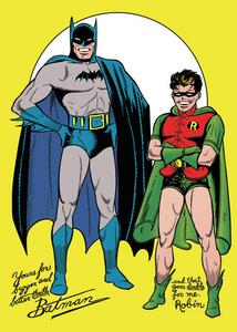 Stampa d'arte Batman and Robin - Comics, (26.7 x 40 cm)