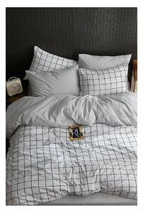 Biancheria da letto matrimoniale bianca con lenzuolo 200x220 cm Geometric - Mila Home