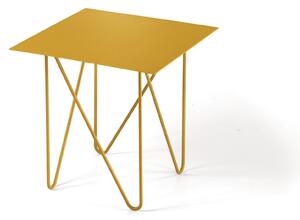 Tavolino quadrato 50x50xh53 cm SHAPE realizzato in acciaio verniciato con finiture sabl�