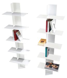 Libreria da Parete con ripiani in alluminio a colonna LIFT 46x22xh100 cm