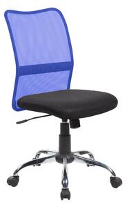 Sedia operativa senza braccioli, Denver 46x57xh 89-98 max cm Peso 10 kg , per casa ed ufficio colore blu