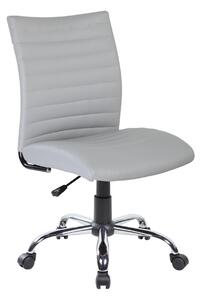 Sedia Poltrona Operativa da Ufficio In Eco Pelle Archimede San Francisco seduta 48-58 cm -Peso kg 9,15 colore Grigio