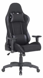 Poltrona Gaming modello INDIANAPOLIS gioco, computer ufficio in similpelle con altezza seduta regolabile Dimensioni: cm 72 x 57,5 x h. 124 max 134 cm Colore nero
