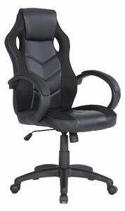 Poltrona Gaming modello LAS VERGAS gioco, computer ufficio in similpelle 61 x 66 x h. 106/116 Colore nero