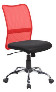 Sedia operativa senza braccioli, Denver 46x57xh 89-98 max cm Peso 10 kg , per casa ed ufficio Rosso