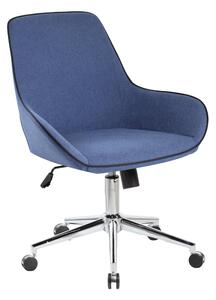 Poltrona Attesa con braccioli SANTA FE L73 x P38 x H70 cm - 12,2 kg con tessuto blu