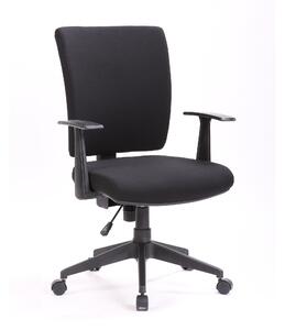 Poltrona operativa New Orleans con Braccioli L65 x P61 x H98-h107,5 cm Razza in nylon con ruote piroettanti. colore nero