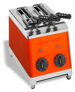 Tostapane a 2 Pinze Milan Toast Arancio 230V 50/60Hz 1,37kW ideale per sandwiches Con timer di regolazione