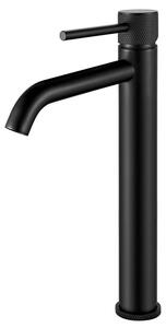 Miscelatore monocomando nero per lavabo, attacco G3/8, rubinetto da bagno