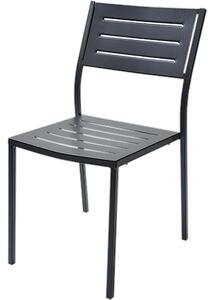 Set 2 sedie da giardino impilabili DORIO 1 in acciaio pre-zincata Verniciatura poliestere, 64x48xh97 cm, peso 6.3 kg, prodotto in italia, 100 x 100 riciclabile