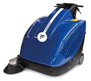 Spazzatrice Elettrica con Batteria AGM 100 AH leggera e maneggevole, raccoglie sporco e polvere su ogni tipo di pavimentazione. ideale per ambienti fino a 1550 m2
