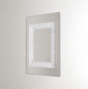 Specchio da muro Modello Riflessi 80xh110 cm , spessore 7 cm - peso 15 kg con cornice interna in cristallo acrilico colore ice