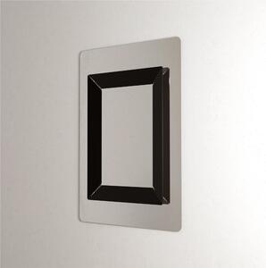 Specchio da muro Modello Riflessi 80xh110 cm , spessore 7 cm - peso 15 kg con cornice interna in cristallo acrilico colore nero