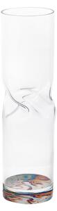 Vaso Portafiori di arredo in cristallo acrilico Bloom Small diametro 7xh25 cm contenitore trasparente incolore, spessore 5 mm