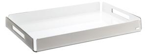 Vassoio BIG like water tortora bianco satinato, dimensioni 45x31xH5 cm, peso 1,165 kg, spessore 5 mm tortora satinato