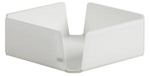 Portatovaglioli Orizzontale in Plexi Medio LIKE WATER 18,5x18,5xh6 cm bicolore Bianco