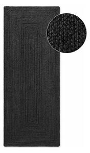 Passatoia nera in iuta reversibile/tessuta a mano 80x200 cm Juno – Hanse Home