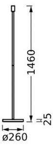LEDVANCE LEDVANDE piantana Decor Stick E27, altezza 146cm, grigio scuro
