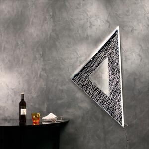 Lampada da Parete squadra 45� trasparente incolore, dimensioni 80x10xH80 cm, spessore 10 mm trasparente