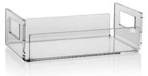 Cassetta Vassoietto Frutta in plexi Trasparente LIKE WATER 20x12xh5 cm per servire snack, aperitivi e pasticcini