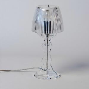 Lampada da tavolo Abat Jour Piccola LADY in Cristallo acrilico diametro �14xh31cm Trasparente