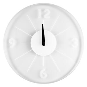 Orologio da parte in cristallo acrilico trasparente bordo stondato focus trasparente incolore, spessore 3 mm
