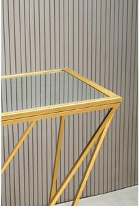 Consolle con piano in vetro oro 40x120 cm Farran - Premier Housewares