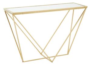 Consolle con piano in vetro oro 40x120 cm Farran - Premier Housewares