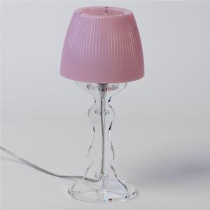 Lampada da tavolo Abat Jour Piccola LADY diametro �14xh31cm Trasparente Rosa