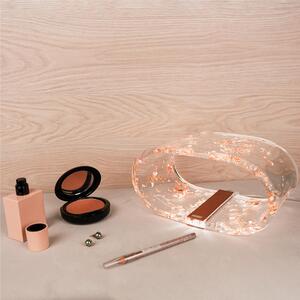 Lampada piccola future rame, dimensioni 19,5x11xH10 cm, spessore 10 mm