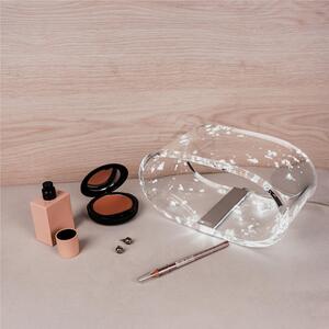 Lampada piccola future argento, dimensioni 19,5x11xh10 cm, spessore 10 mm
