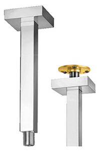Braccio doccia a soffitto squadrato 2,5X2,5 cm con fissaggio rinforzato Jacuzzi | rubinetteria lunghezza 20 cm 1111070JA00