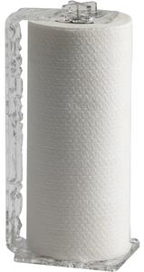 Portarotoli Verticale per i rotoli asciugatutto like water , dimensioni 10,5x10,5xH24 cm, peso 0,375 kg, spessore 4 mm trasparente ICE
