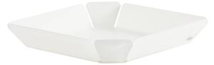 Centrotavola Vassoio , esagonale fruttiera , LiKE Water in Cristallo Acrilico dimensioni 29x28,5xH5,5 cm, spessore 5 mm bianco satinato