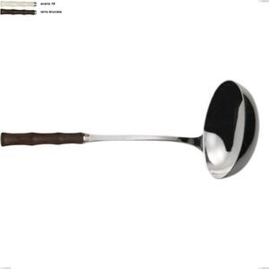 Mestolo acqua eme, Acciaio 18/10 AISI 304 lucido manicatura acrilica, lunghezza 274 mm