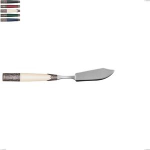 Coltello pesce aria, acciaio 18/10 aisi304 colorato Dimensioni 218 mm manico in Acrilico e Metallo