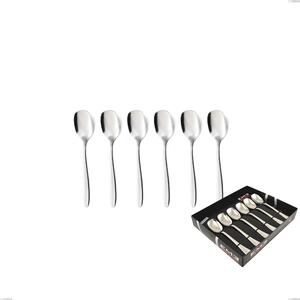 Confezione vetrina 6 pezzi gelato armonia, Acciaio inox Aisi 304 lucido, spessore 3 mm
