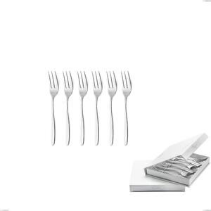 Confezione a libro 6 pezzi forchette dolce armonia, Acciaio inox Aisi 304 lucido, spessore 3 mm