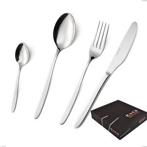 Servizio Posate 75 Pezzi ARMONIA in acciaio inox 18.10 lucidato a specchio spessore 3 mm in Confezione Regalo