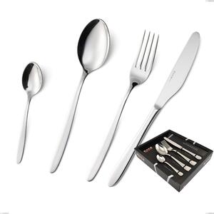 Confezione vetrina 24 pezzi armonia, Acciaio inox Aisi 304 lucido, spessore 3 mm