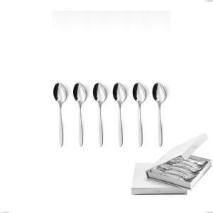 Confezione a libro 6 pezzi cucchiaini caff� armonia, Acciaio inox Aisi 304 lucido, spessore 3 mm