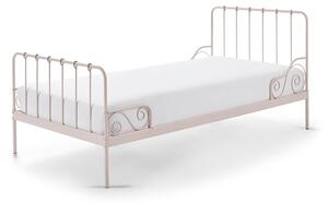 Lettino per bambini in metallo rosa , 90 x 200 cm Alice - Vipack