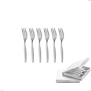 Confezione a libro 6 pezzi forchette dolce Beme acciaio 18/O (ASI 430 ) Nichel Free, spessore 2 mm cromo lucido