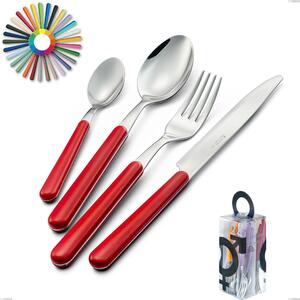 Confezione You&Me 24 pezzi posate Brio, Acciaio inox 18.c (AISI 430), manici in abs