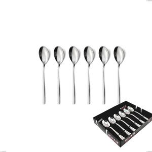 Confezione vetrina 6 pezzi caff� celine, Acciaio inox Aisi 304 lucido, spessore 4.5 mm