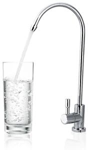 Rubinetto da cucina, raccordo da 1/4 di pollice, acciaio inossidabile cromato, filtro per acqua potabile a osmosi inversa, girevole a 360°