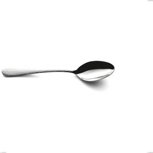 Cucchiaio da tavola, minestra cortina, Acciaio inox (Aisi 304) acciaio martellato lucido, lunghezza 214 mm