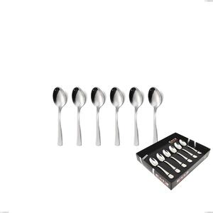 Confezione vetrina 6 pezzi moka doram, Acciaio inox Aisi 304 lucido, spessore 2.5 mm