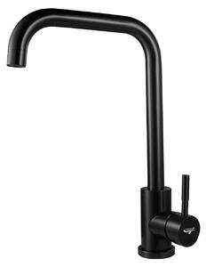Miscelatore per cucina SP-10021-N, colore nero, acciaio inossidabile 304, valvola in Vetroceramica